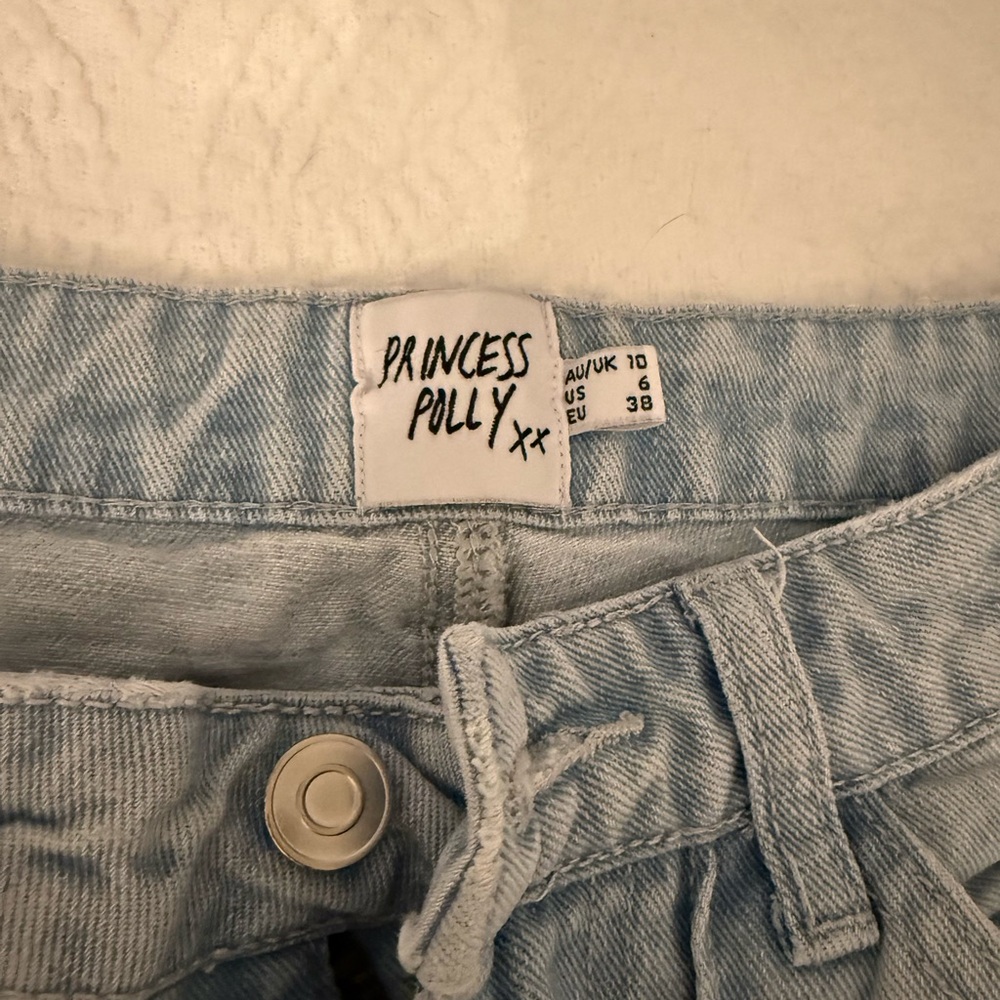 Princess Polly Men's Relaxed Grid Pattern Jeans - Picture 2 of 3